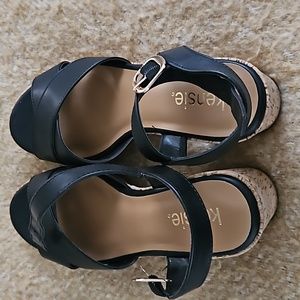 Beautiful cork heeled sandals